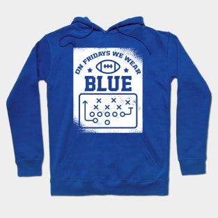 On Fridays We Wear Blue // Vintage School Spirit // Go Blue Hoodie